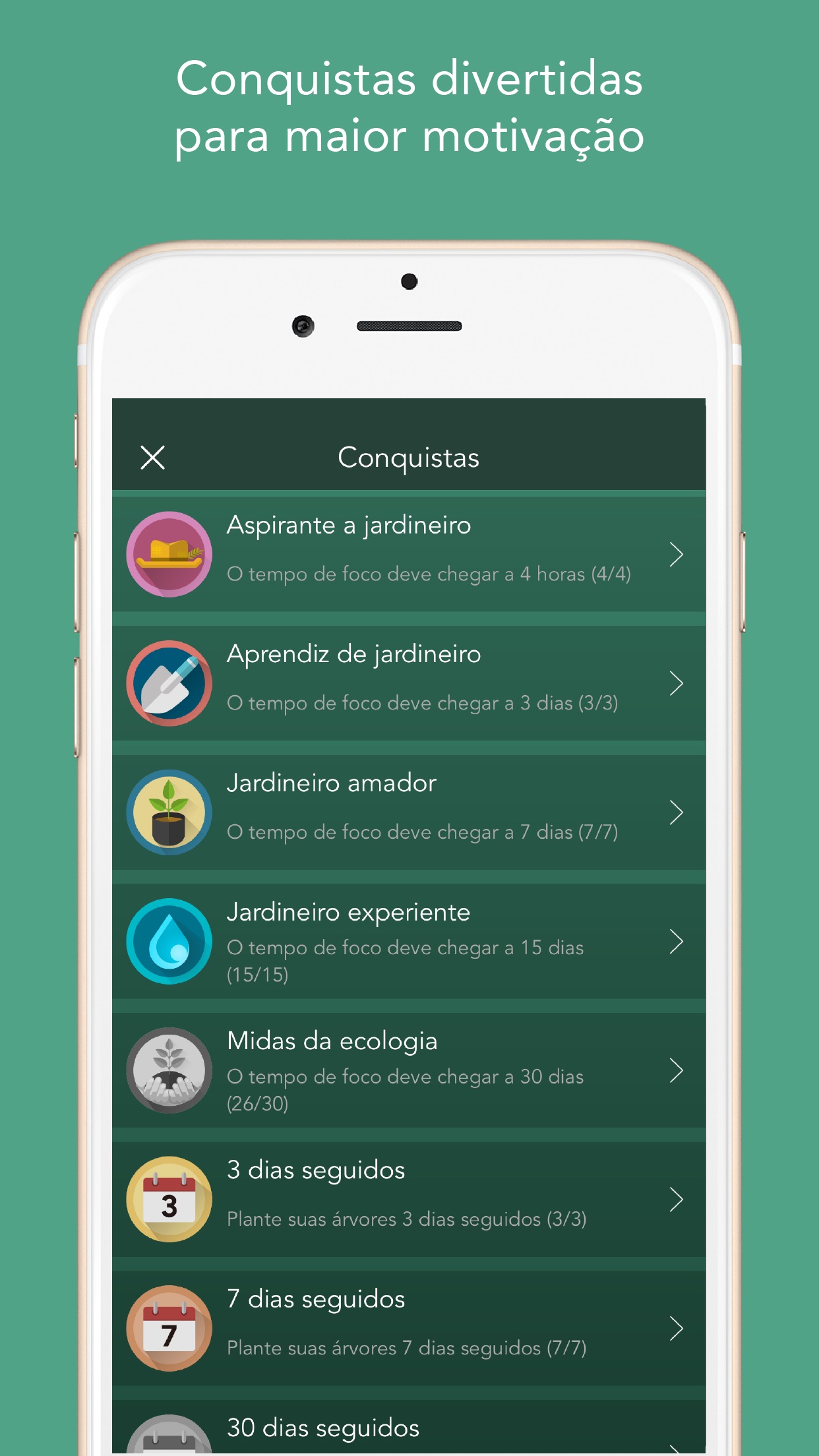 Screenshot do app Forest