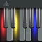 Luminous virtual piano is simply an electric digital easy to play virtual piano simulator and synthesizer with light up keys for a musical keyboard