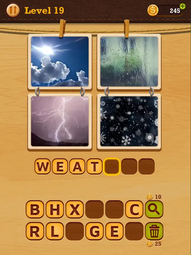 Captura de Pantalla 5 4 Pics Puzzle: Guess 1 Word iphone