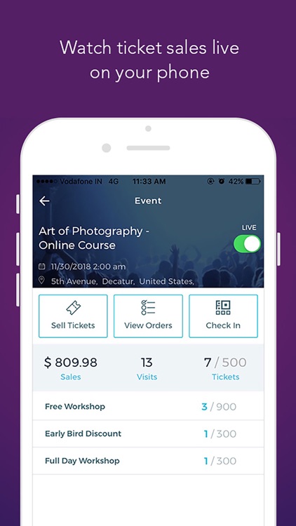 Eventzilla Organizer