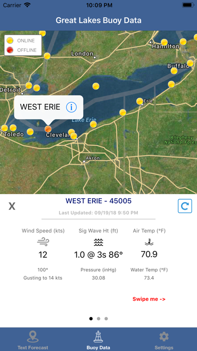 Lake Erie Boating Weather screenshot 2