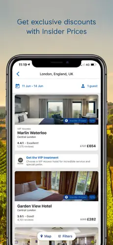 Captura 8 ebookers Hotels & Flights iphone