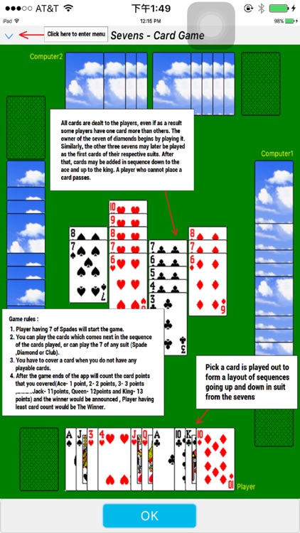 Classic card game - Sevens screenshot-3