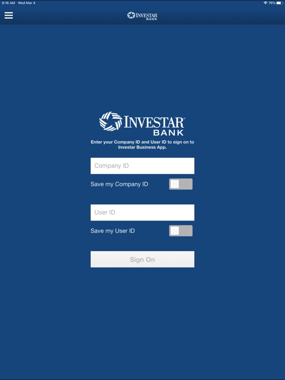 Investar Business for iPad