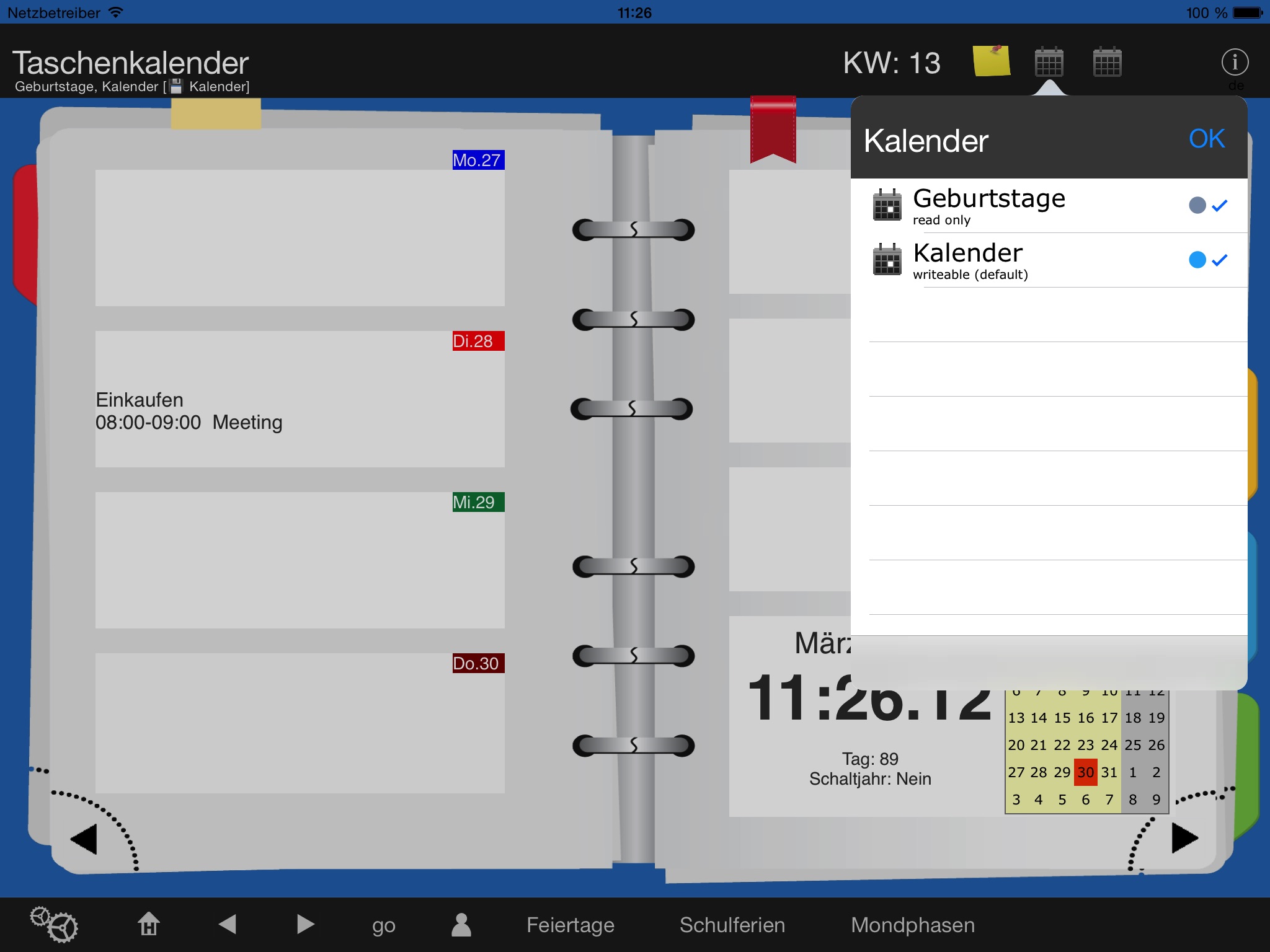 Pocket Calendar screenshot 3