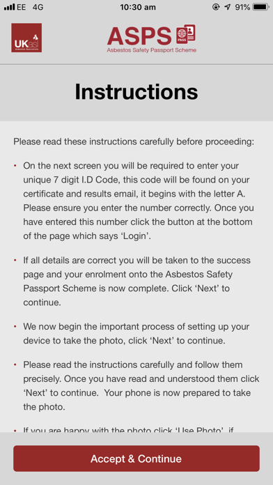 Asbestos Safety Passport screenshot 2