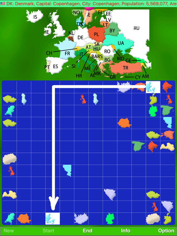 Map Solitaire Europe by SZY screenshot 4