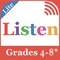 Listening Power Grades 4-8+ is a groundbreaking app that provides practice for students in grades 4-8 and above