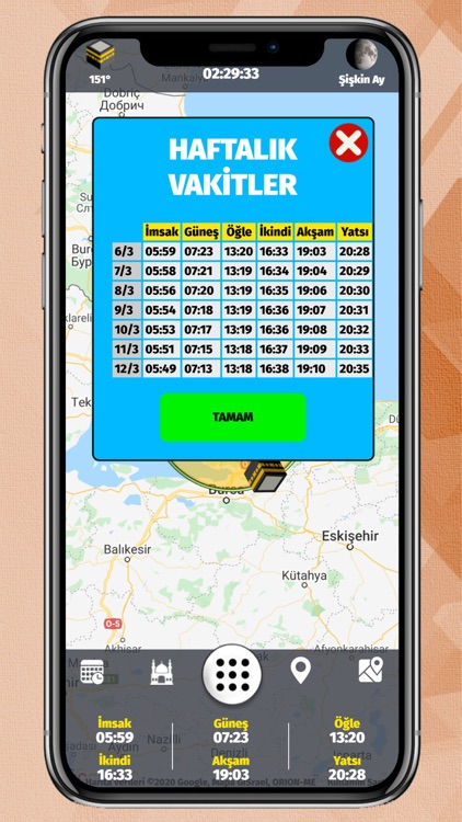 Namaz ve Ezan Vakitleri