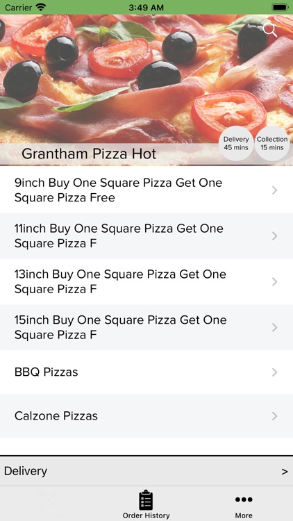 Grantham Pizza Hot.