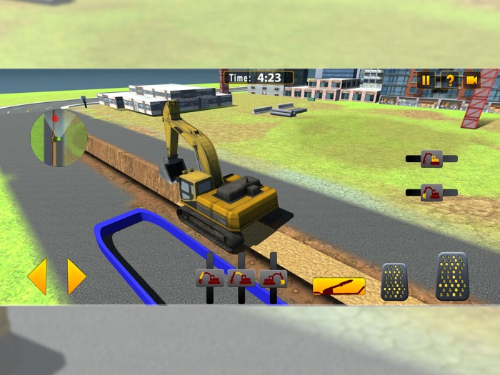 道路建筑及挖掘机 真正的城市建筑用起重机操作员和工程车模拟器