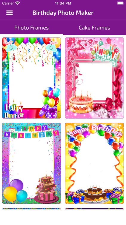 Birthday Photo Frames - Editor
