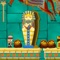 An archaeologist discovers a secret map of a pharaoh's tomb under a pyramid