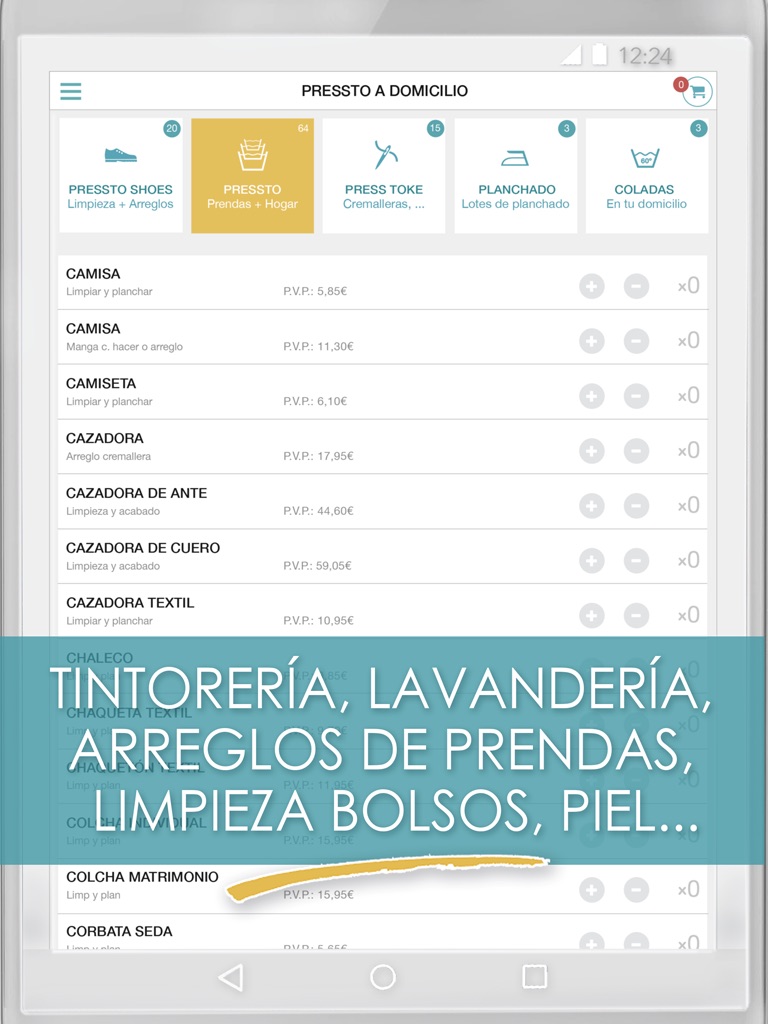 Tintorería Pressto screenshot 4