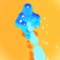 Collect water droplets and become a giant water blob or knock out your opponents with shots of water from your own body to win the race