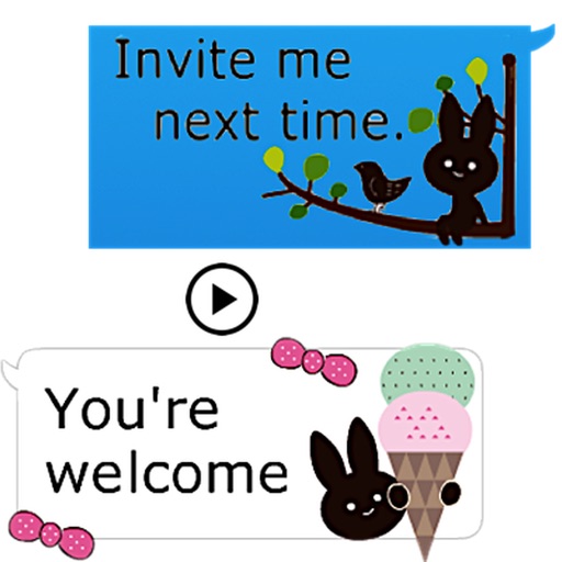 Rabbit And Cat Animated Chat