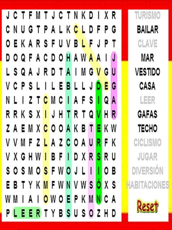 SLX Spanish Word Search Screenshots