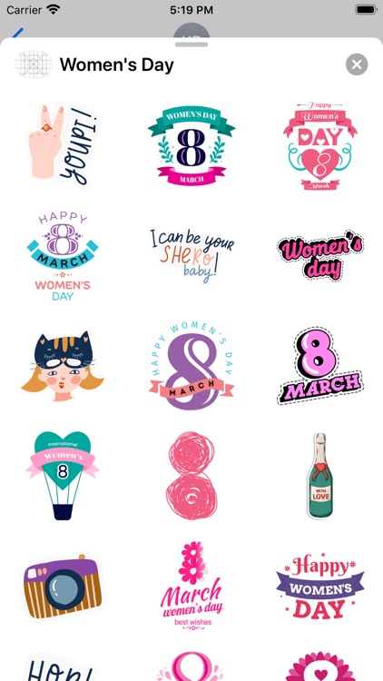 Happy Women's Day Sticker Apps