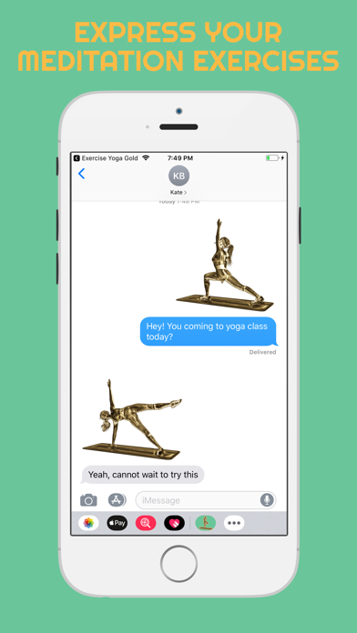 How to cancel & delete 3D Exercise Yoga Gold Stickers from iphone & ipad 2