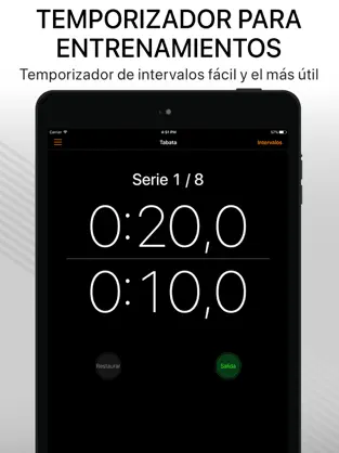 Screenshot 1 Cronómetro tabata wod & HIIT iphone