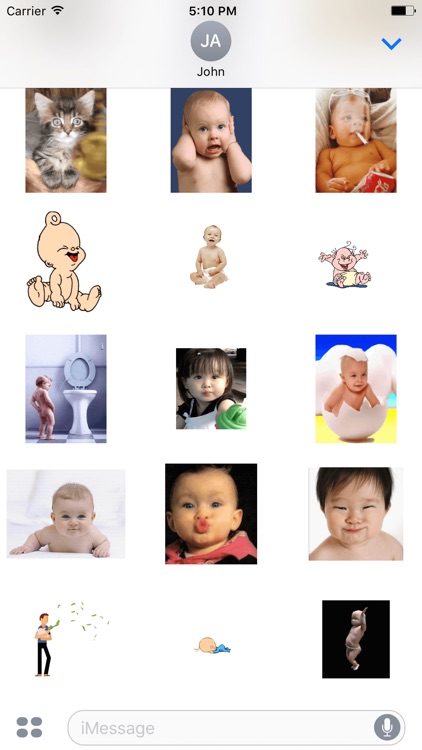 Funny Animal Cat Baby Stickers screenshot-3