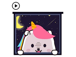 Animated Adorable Unicorn