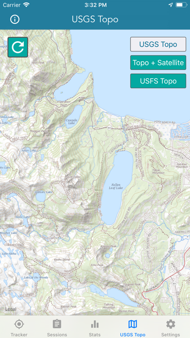 Topo Map & Hiking Tracker Screenshot