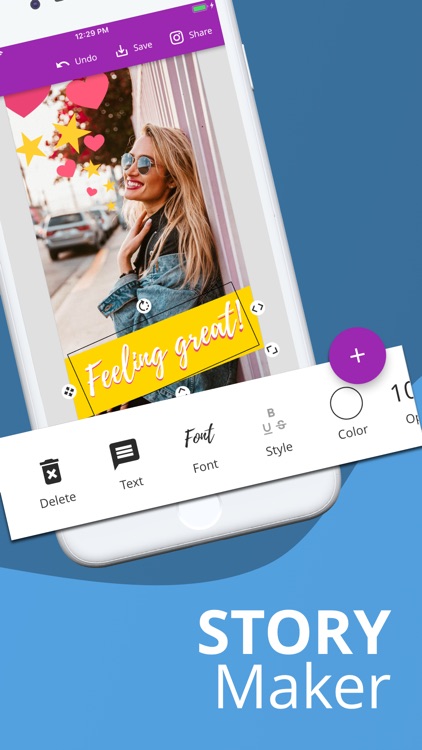 Text On Photos Story Templates
