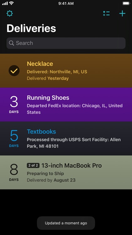 Deliveries: a package tracker screenshot-4