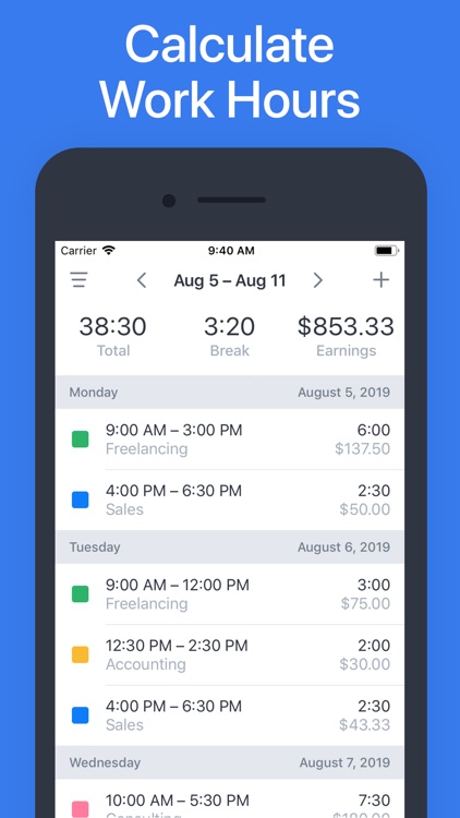 Hours - Tracker & Time Clock