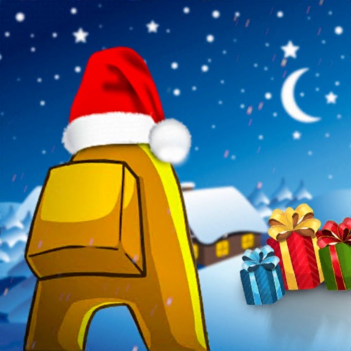 Santa among Santas call Icon