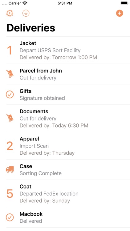 Parcel - Delivery Tracking screenshot-0