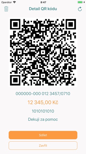 Generátor QR plateb(圖2)-速報App