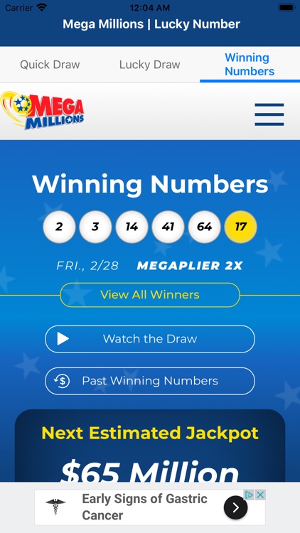 Lucky Number for Mega Millions