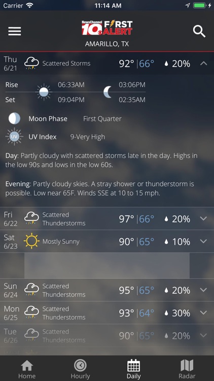 KFDA - NewsChannel 10 Weather screenshot-4