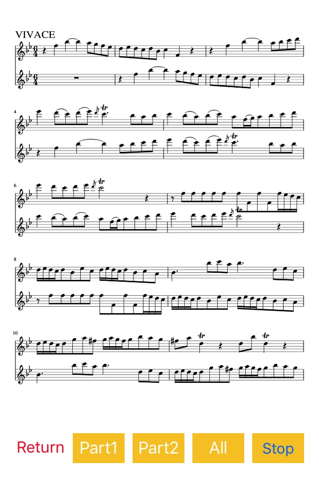 Telemann 6 Sonatas in Canon screenshot 4