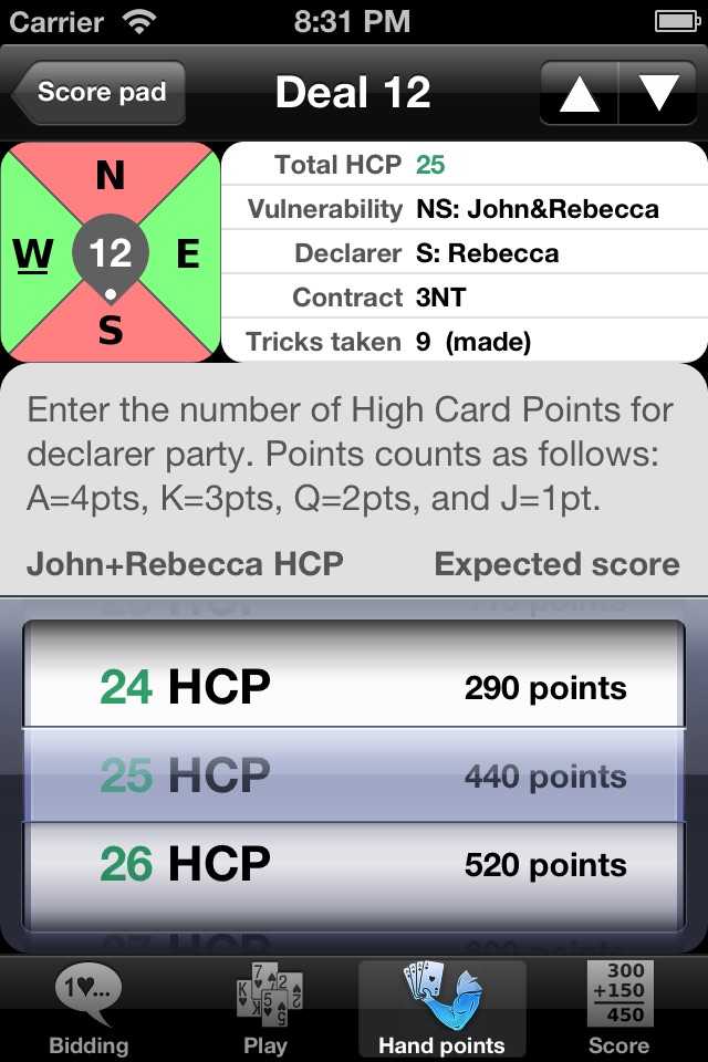 Bridge Scoring screenshot 3