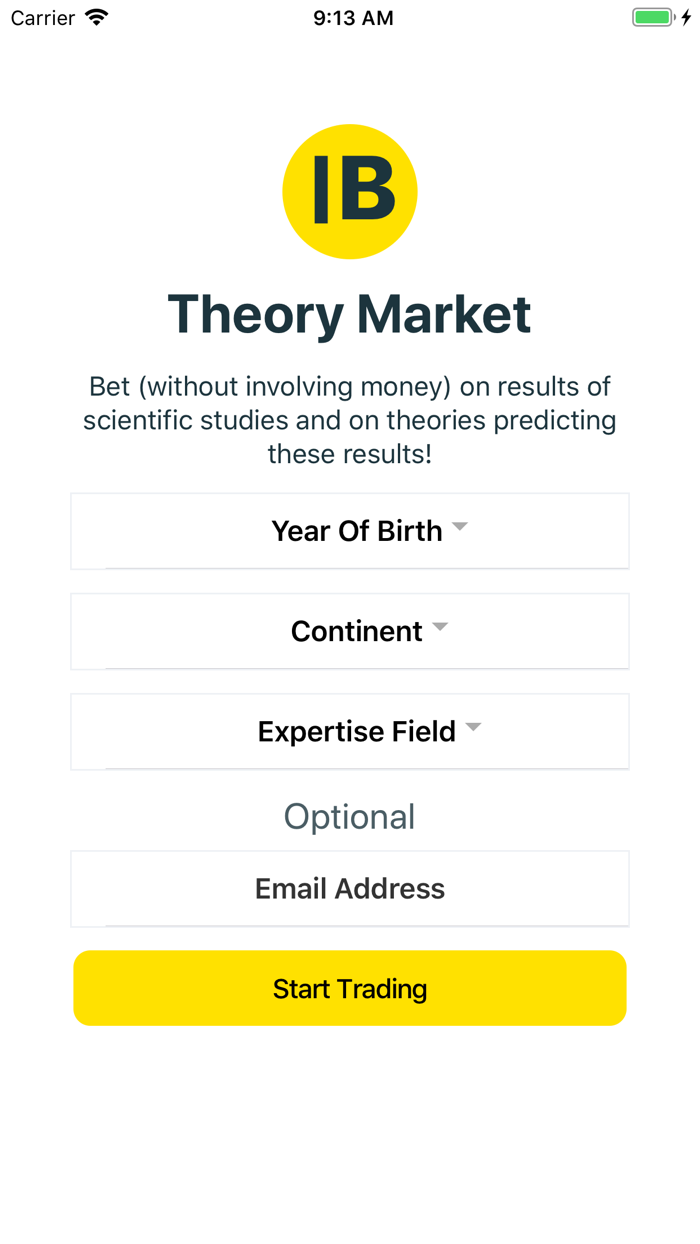 The Theory Market