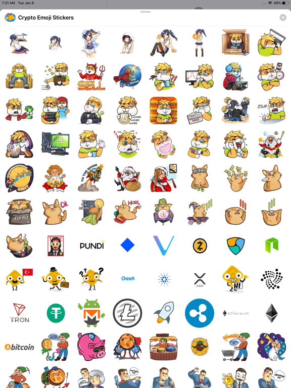 Screenshot #5 pour Crypto Emoji Stickers