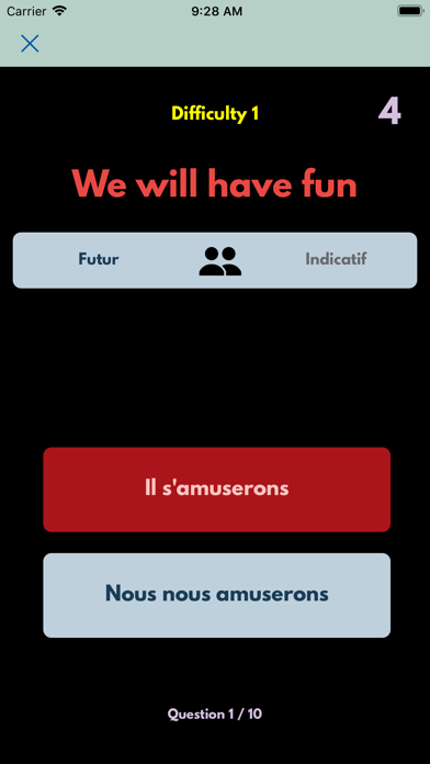 VerbSquirt French Verbs screenshot 4
