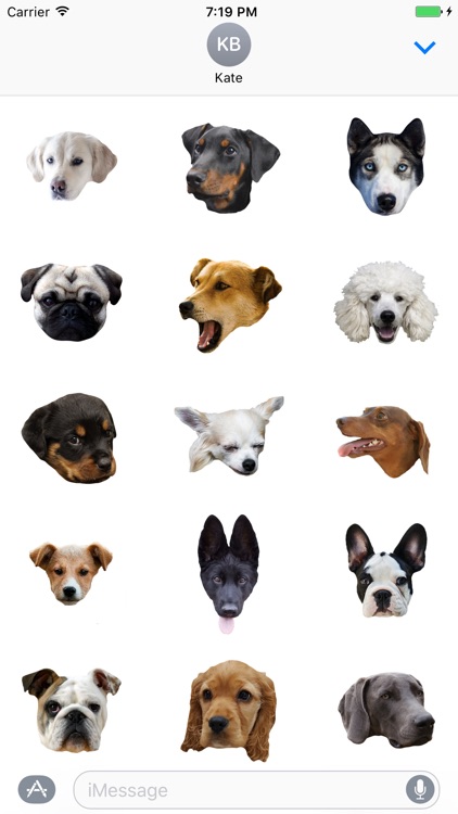 Dogs - Dog Stickers Messages