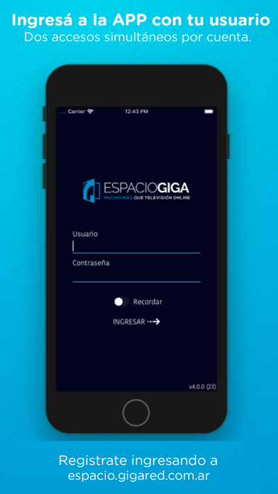 How to cancel & delete Espacio Giga from iphone & ipad 1