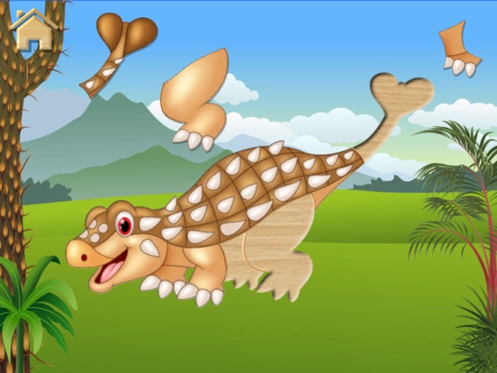 Игра Динозавры, пазлы - полная игра