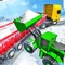 Icon Snow Cargo Trailer Truck Drive