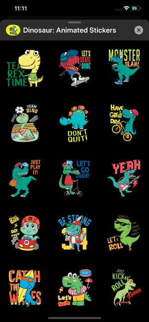 Dinosaur: Animated Stickers(圖6)-速報App