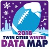 Twin Cities Winter Data Map australia map with cities 