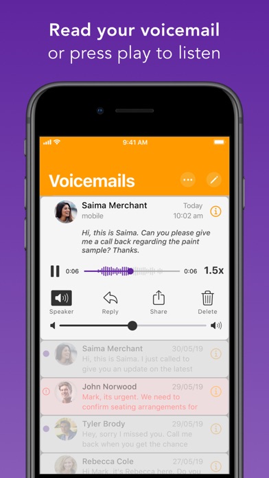 Spark Voicemail screenshot 3