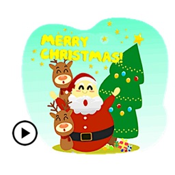 Santa And His Friends Sticker