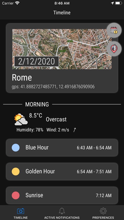 B&G: blue hour, golden hour