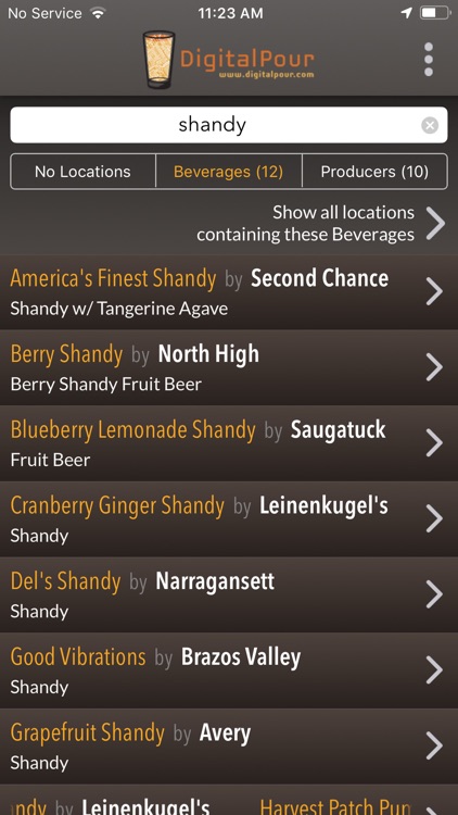 DigitalPour - Pocket Beer Menu